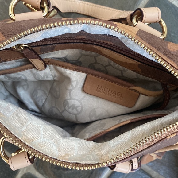 Vintage Michael Kors Leather, Camo Handbag - Picture 6 of 6